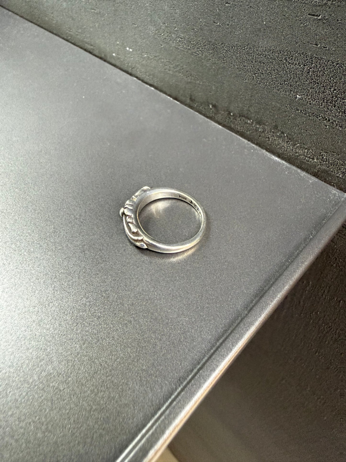 Chrome Hearts baby classic floral cross ring