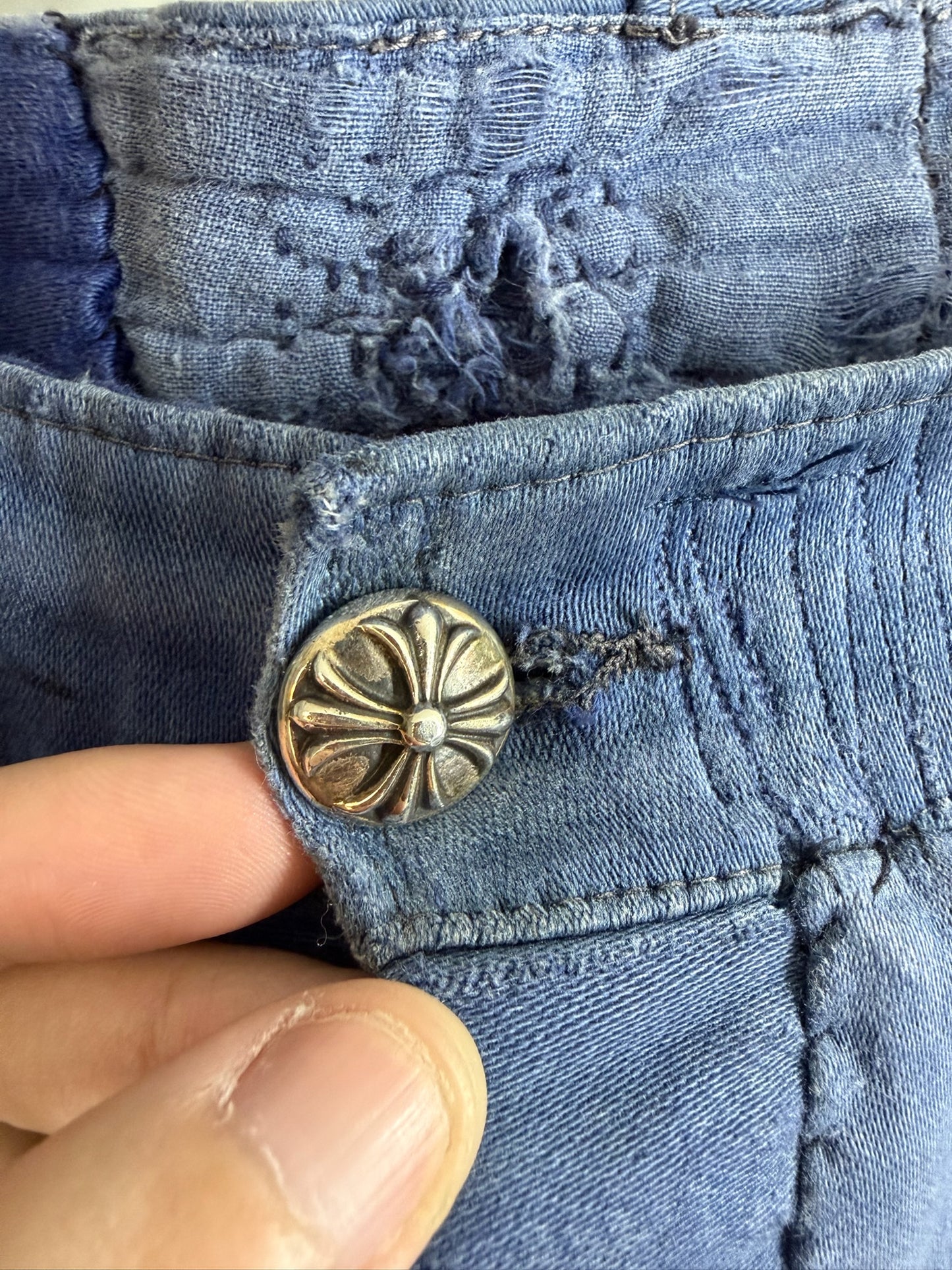 Chrome Hearts Cross Patch French Work Pants