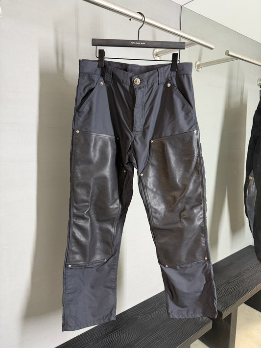 Chrome Hearts Nylon Leather Double Knee Pants