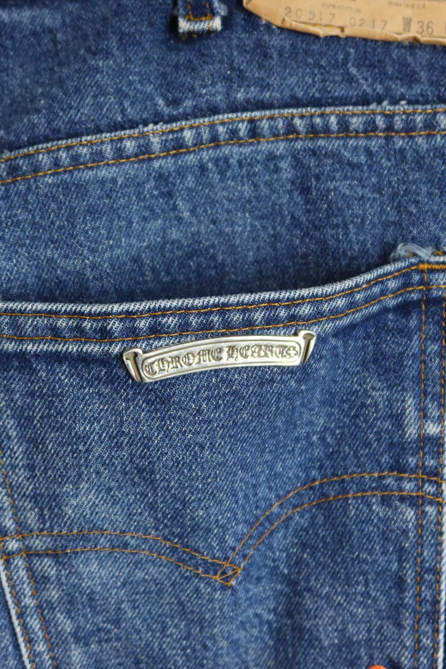 Chrome Hearts St. Barth Exclusive Cross Patch 517 Jeans