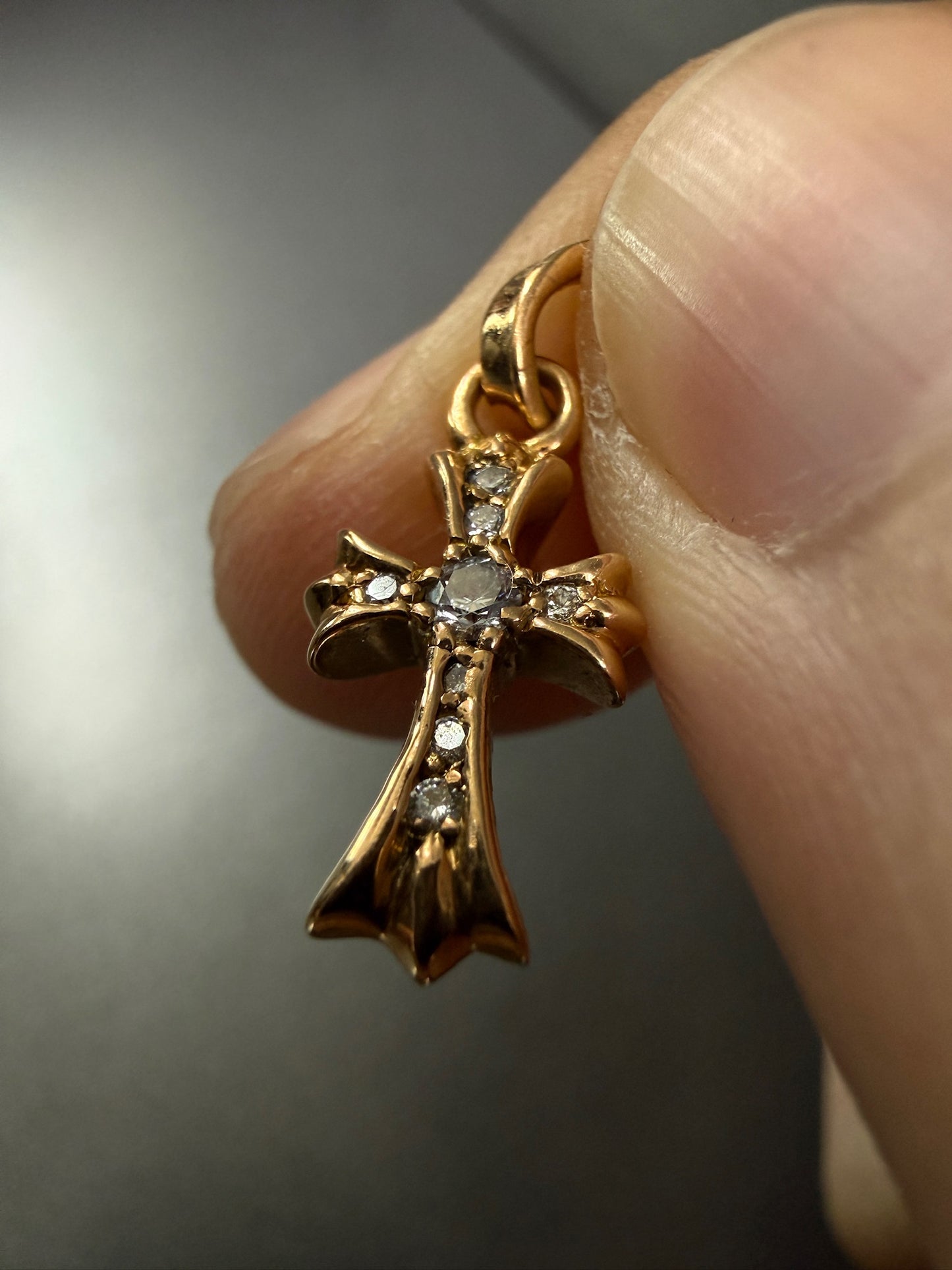 Chrome Hearts 22k BabyFat Pendant with Diamonds