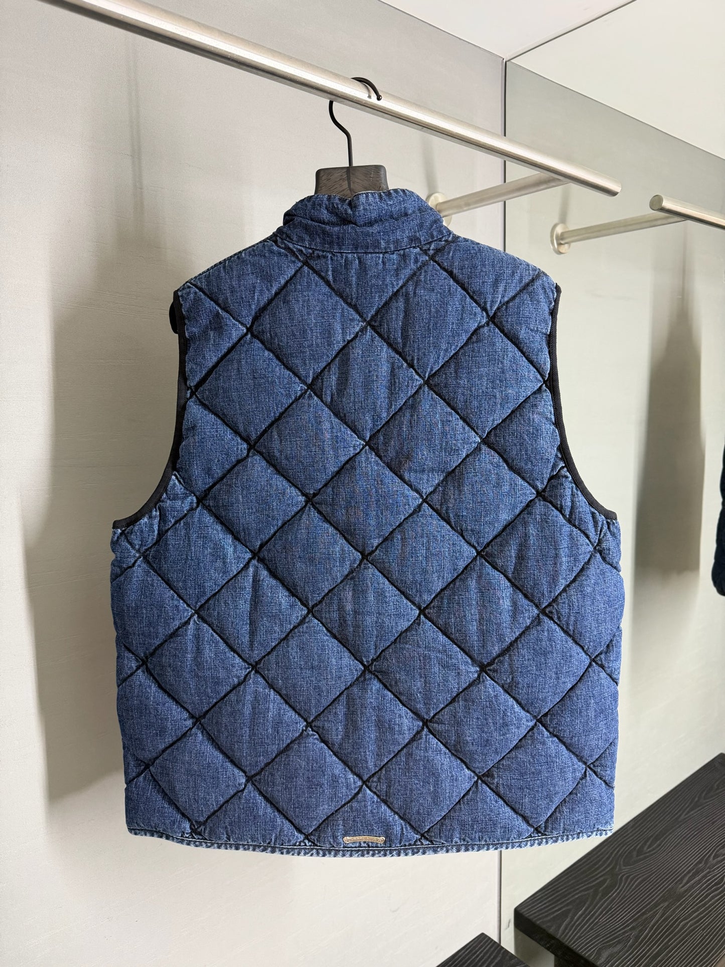 Chrome Hearts Teenage Kicks Quilted Denim Vest