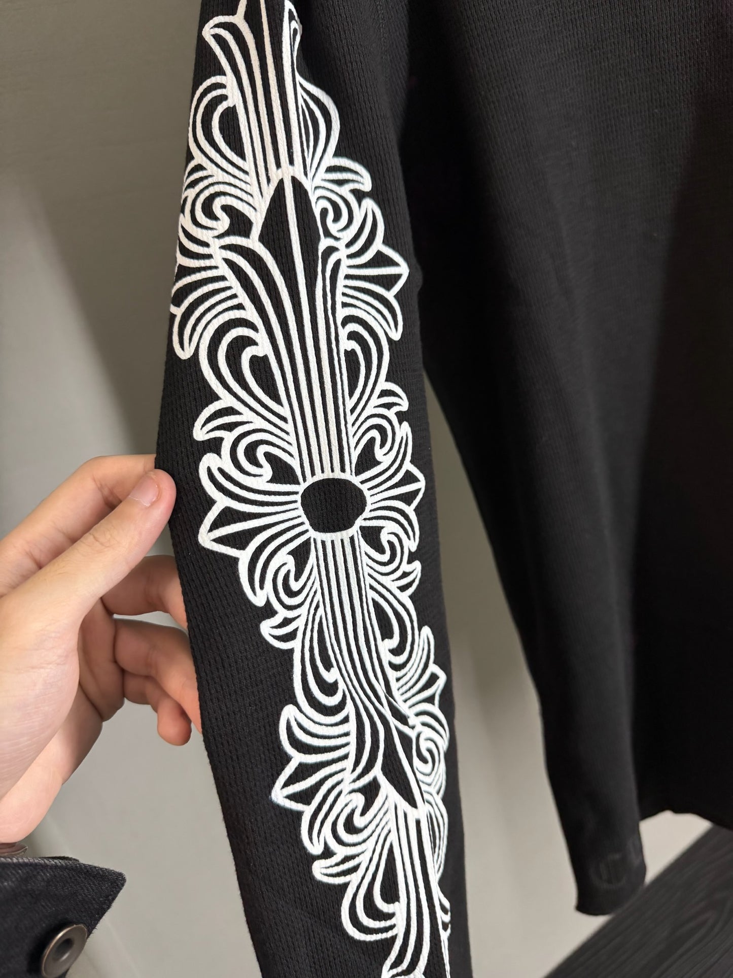 Chrome Hearts Horseshoe Floral Thermal Long Sleeve