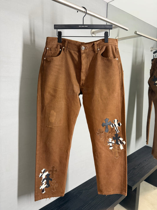 Chrome Hearts NYFW Exclusive Multi Cross Patch 501 Jeans
