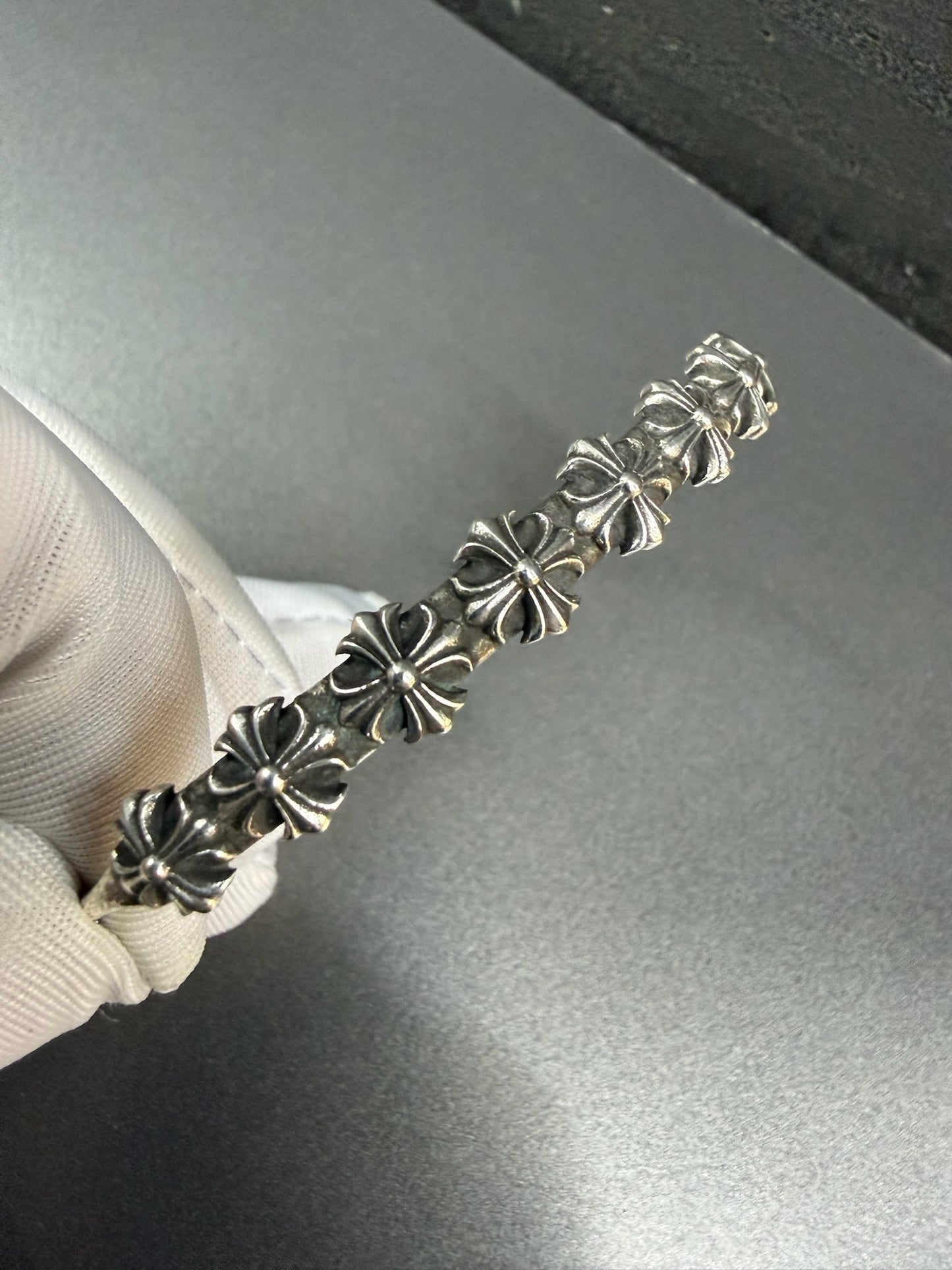 Chrome Hearts Skinny Bangle Plus Bracelet
