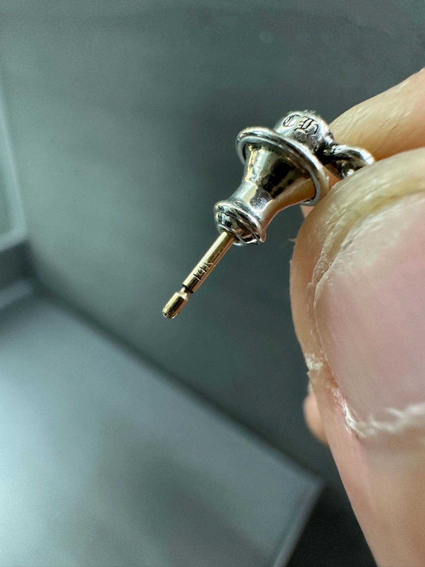 Chrome Hearts Triple Cross Earring with Receipt