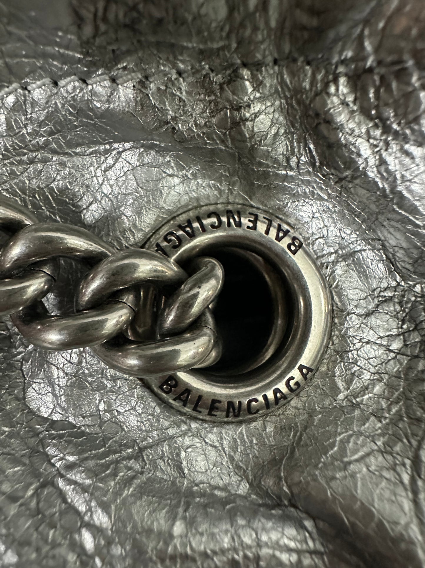 Balenciaga Crush leather crossbody bag