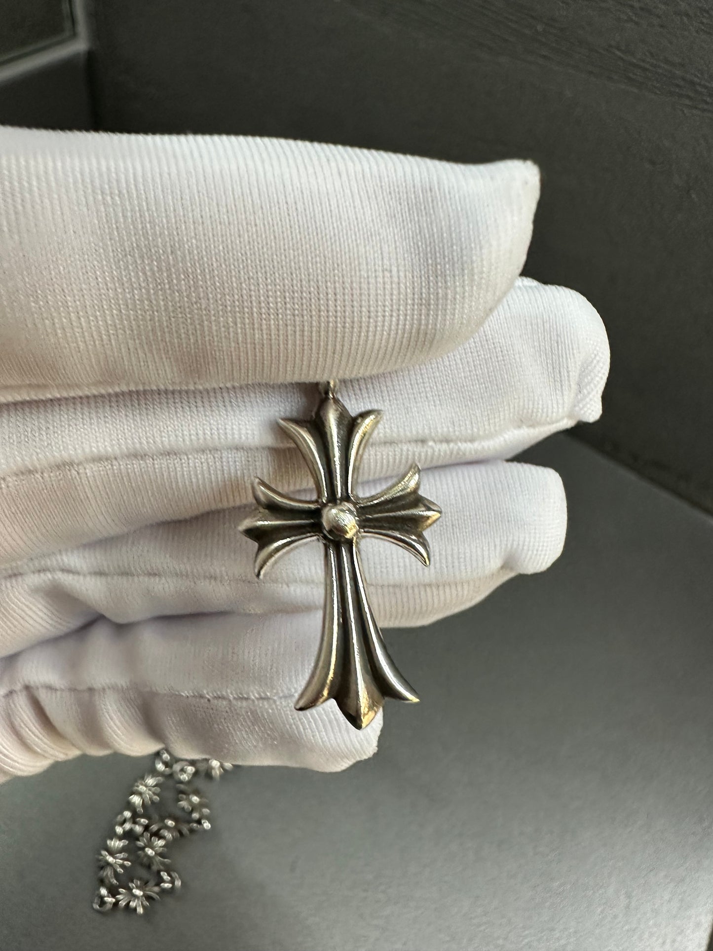 Chrome Hearts Tiny E Choke Chain Necklace