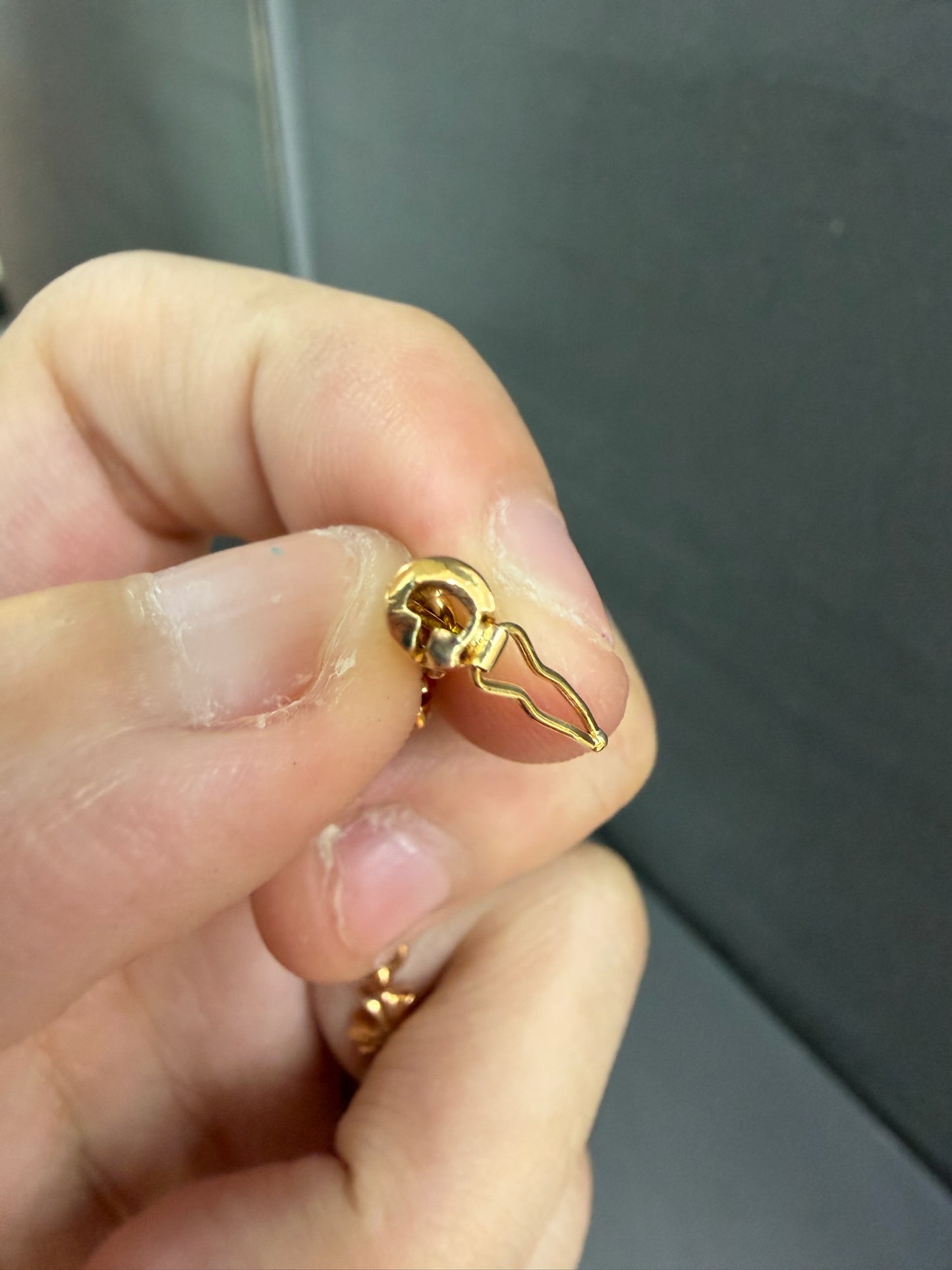 Chrome Hearts 22k Tiny E Bracelet with Diamonds
