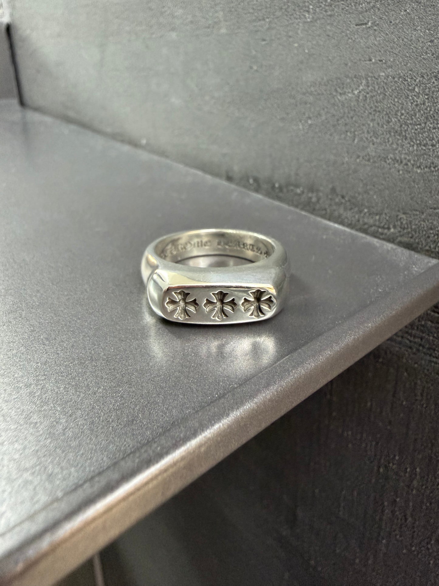 Chrome Hearts Lil PJ Triple Cross Ring