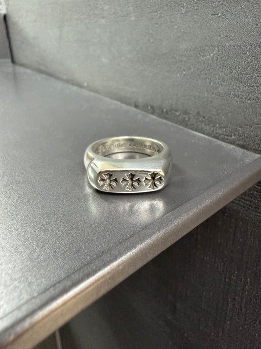 Chrome Hearts Lil PJ Triple Cross Ring