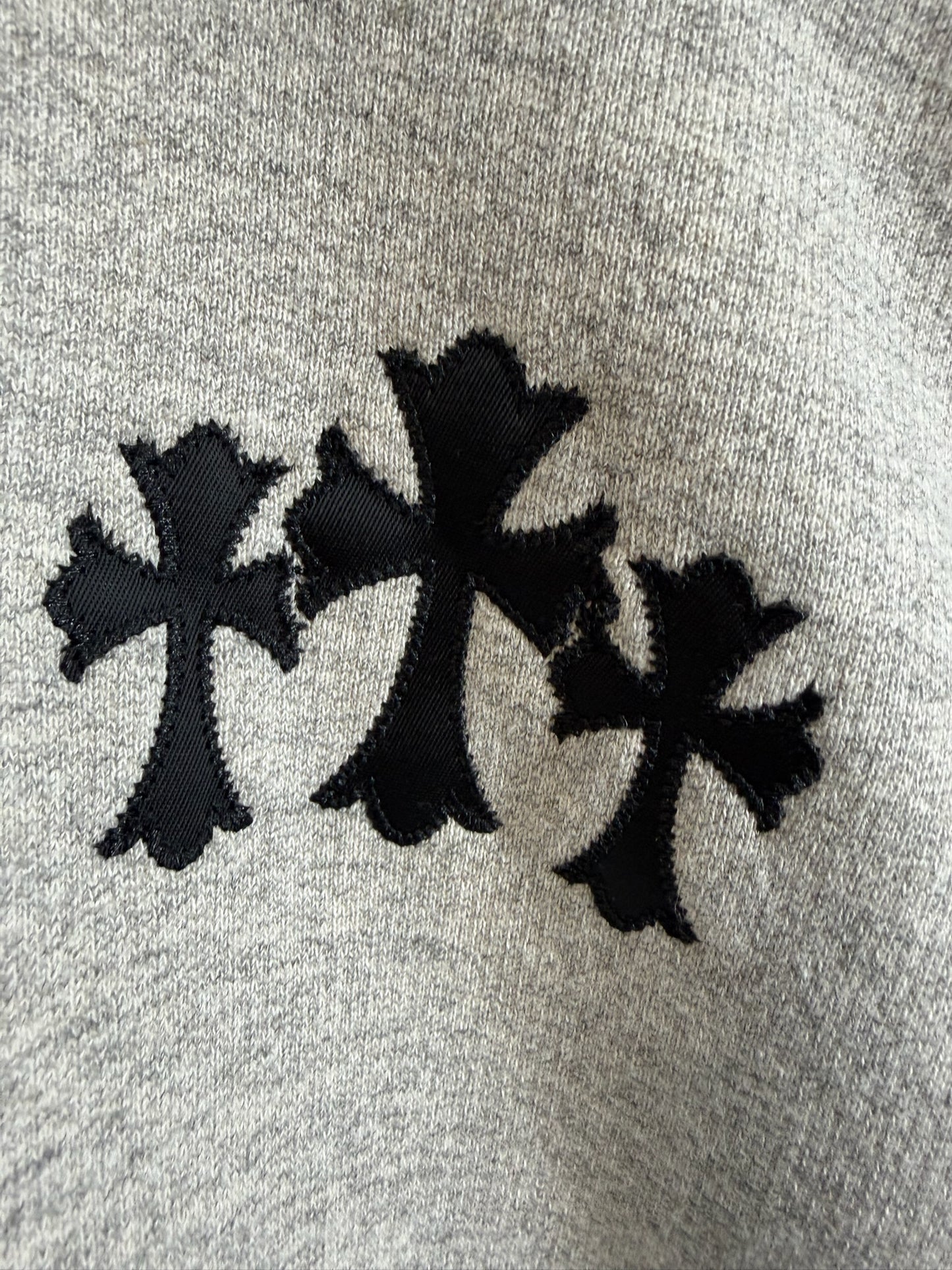 Chrome Hearts CH Triple Cross EmbroideredHoodie