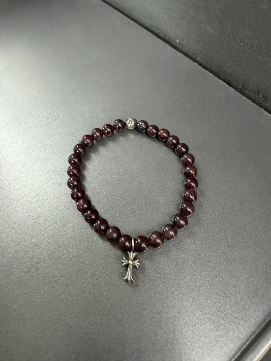 Chrome Hearts Cross Ball Bracelet 6mm