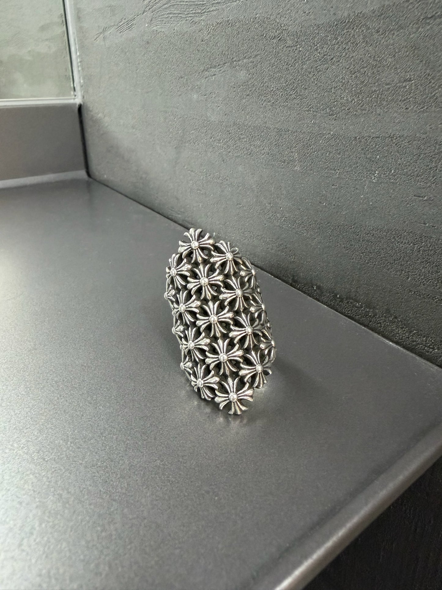 Chrome Hearts Chainmail Cross Ring