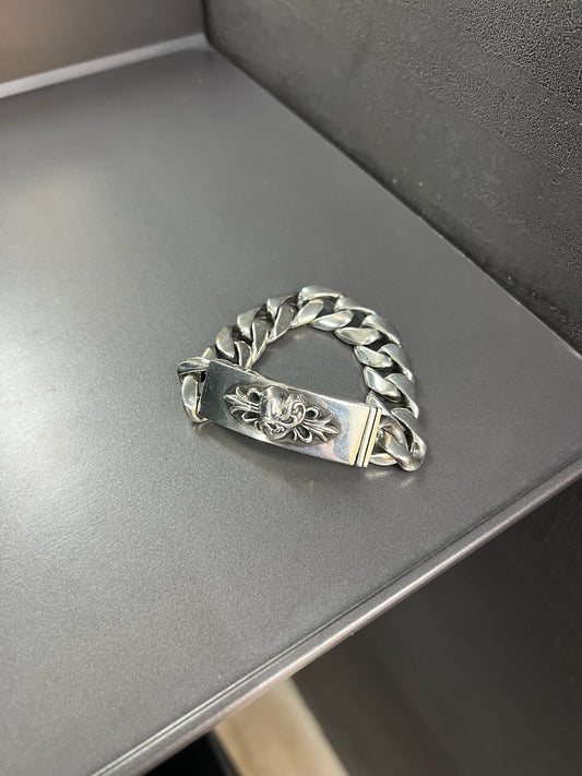 Chrome Hearts Floral Heart ID Bracelet