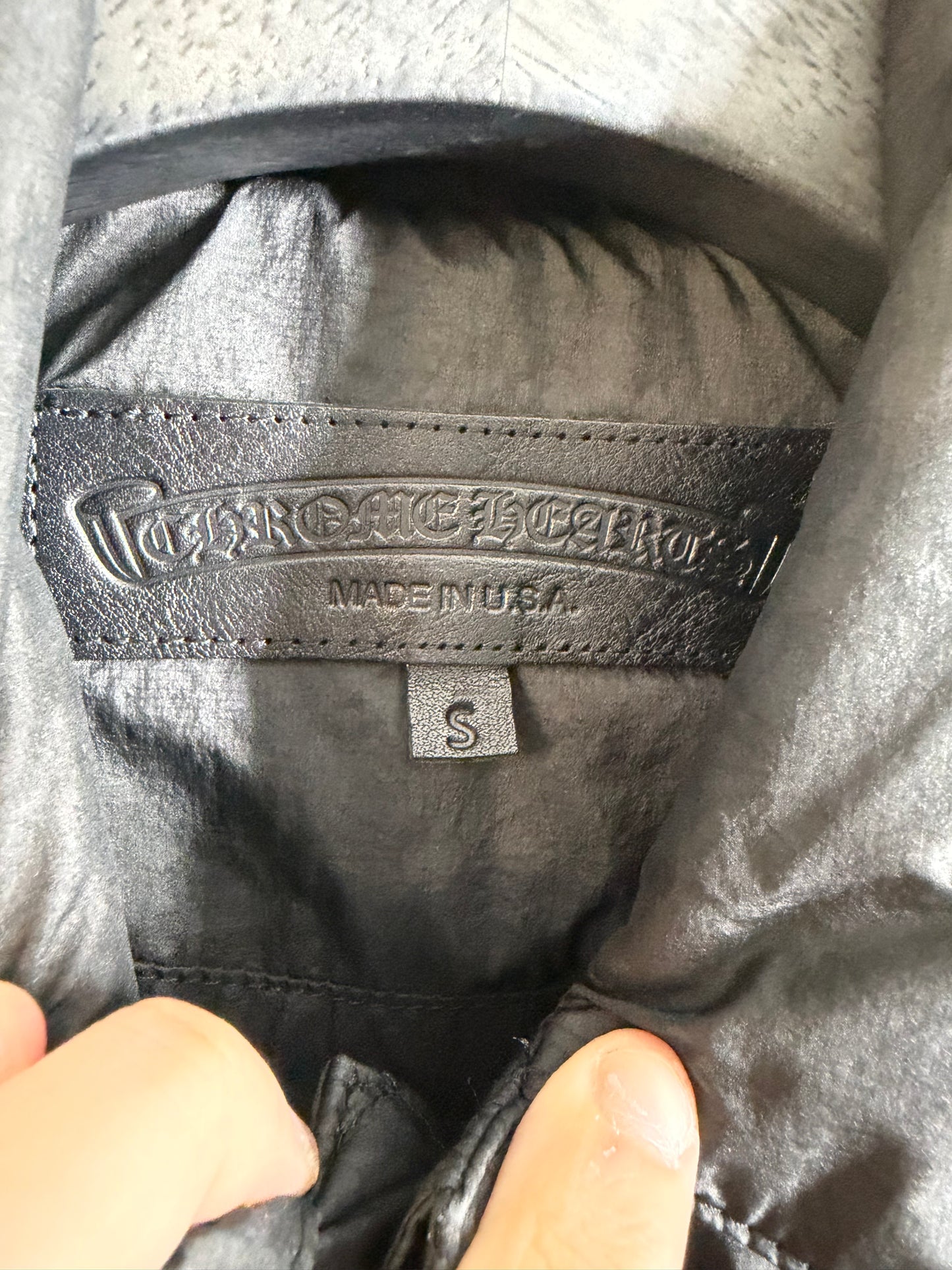 Chrome Hearts CH Embroidered Monogram Quilted Shirt Jacket