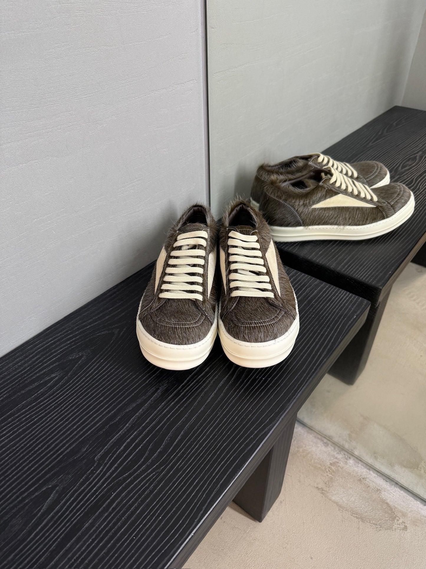 Rick Owens Pony Hair Vintage Sneaks