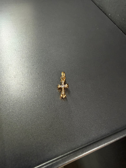 Chrome Hearts 22k BabyFat Pendant with Diamonds