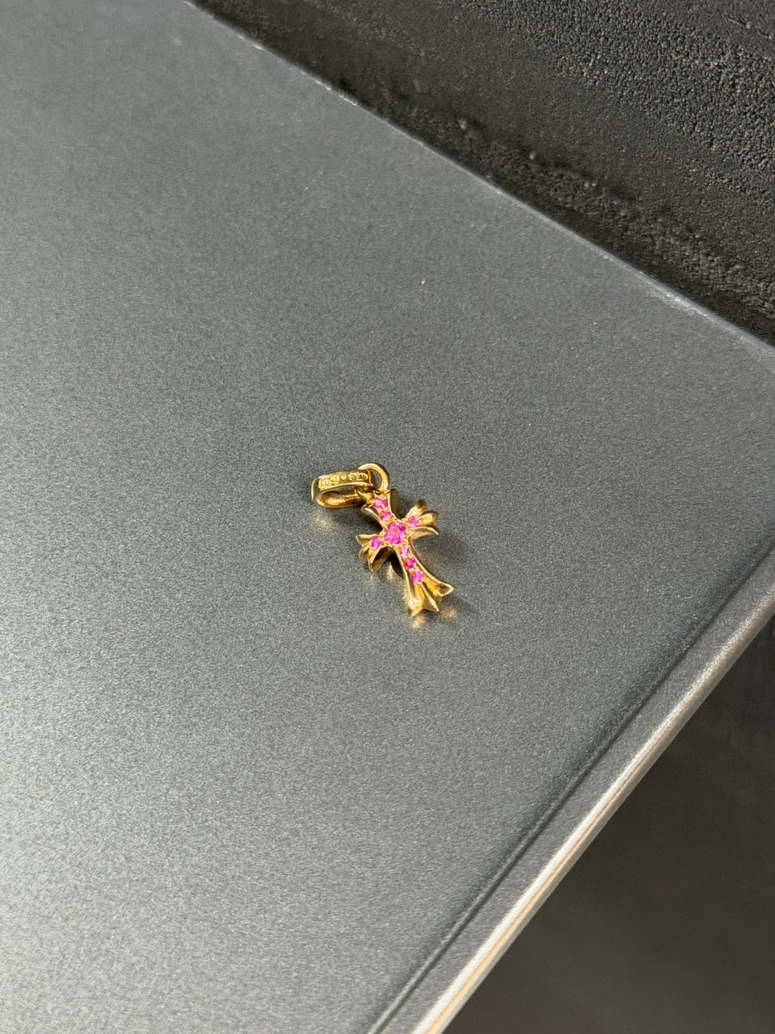 Chrome Hearts Pink Sapphire Babyfat BBF Pendant