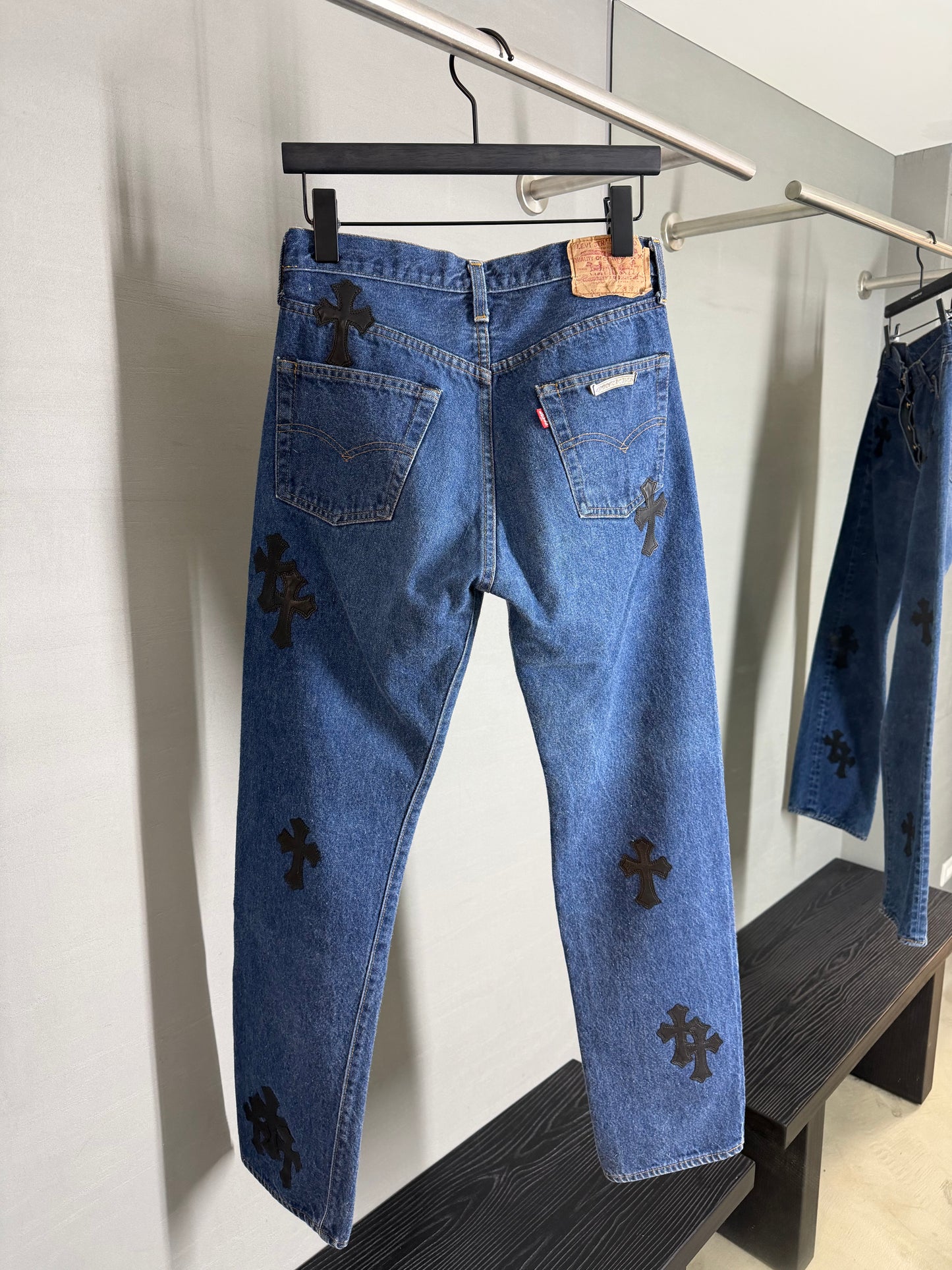 Chrome Hearts Levi’s Leather Patch 501 Jeans