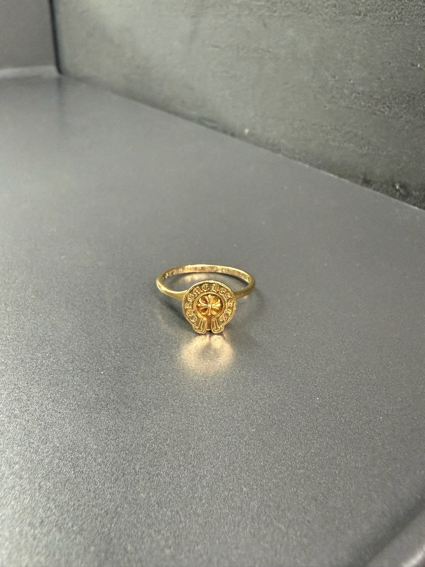 Chrome Hearts 22k Horseshoe Bubble Gum Ring