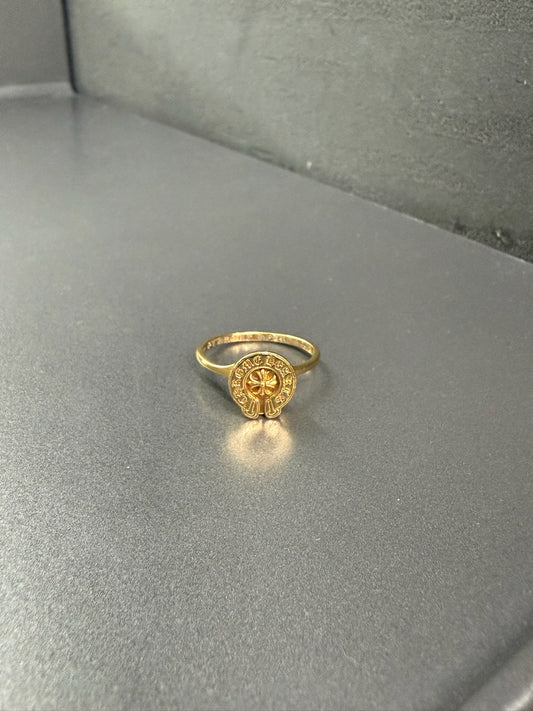 Chrome Hearts 22k Horseshoe Bubble Gum Ring