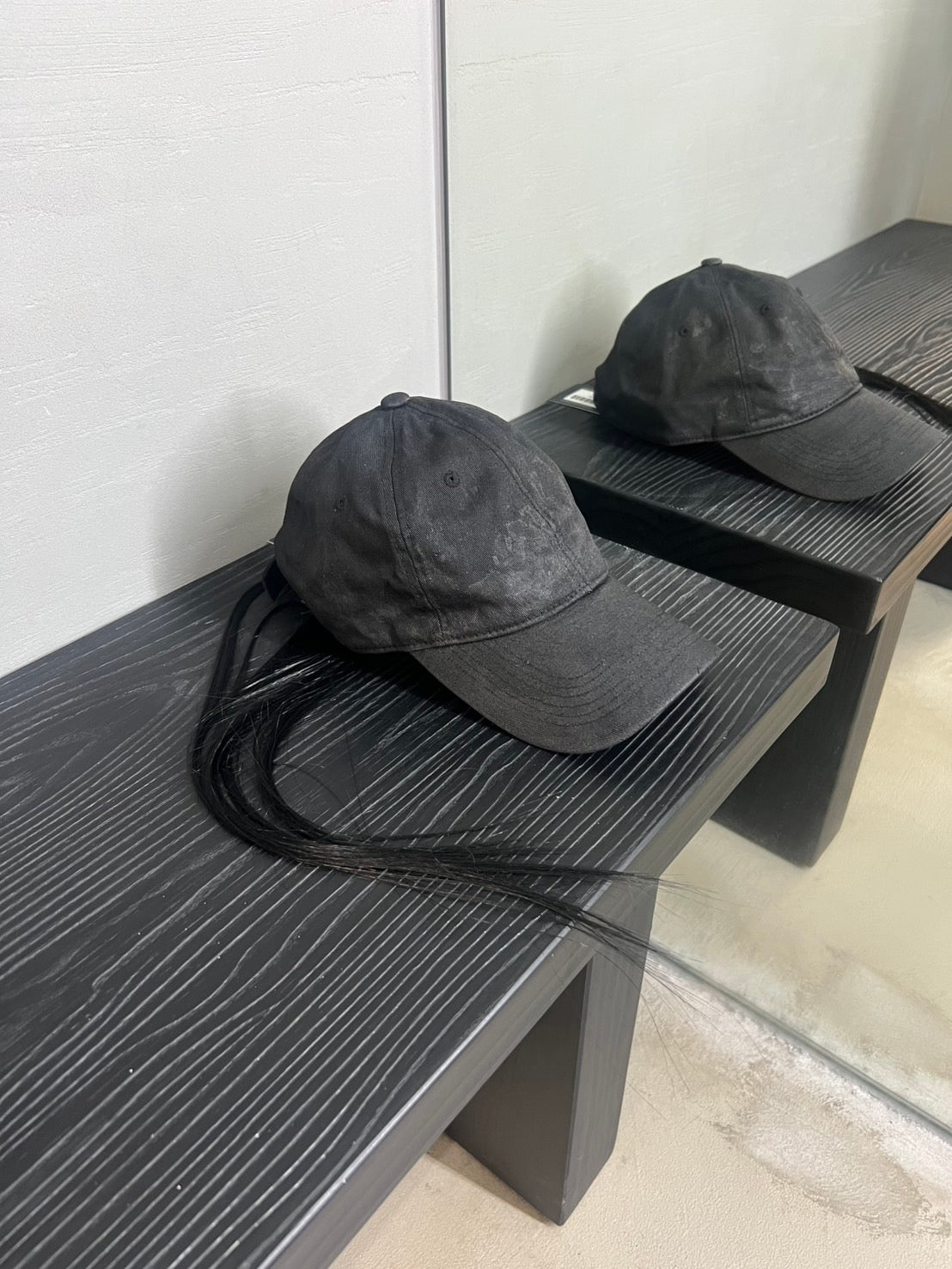 P.L.N. Black Hair Cap