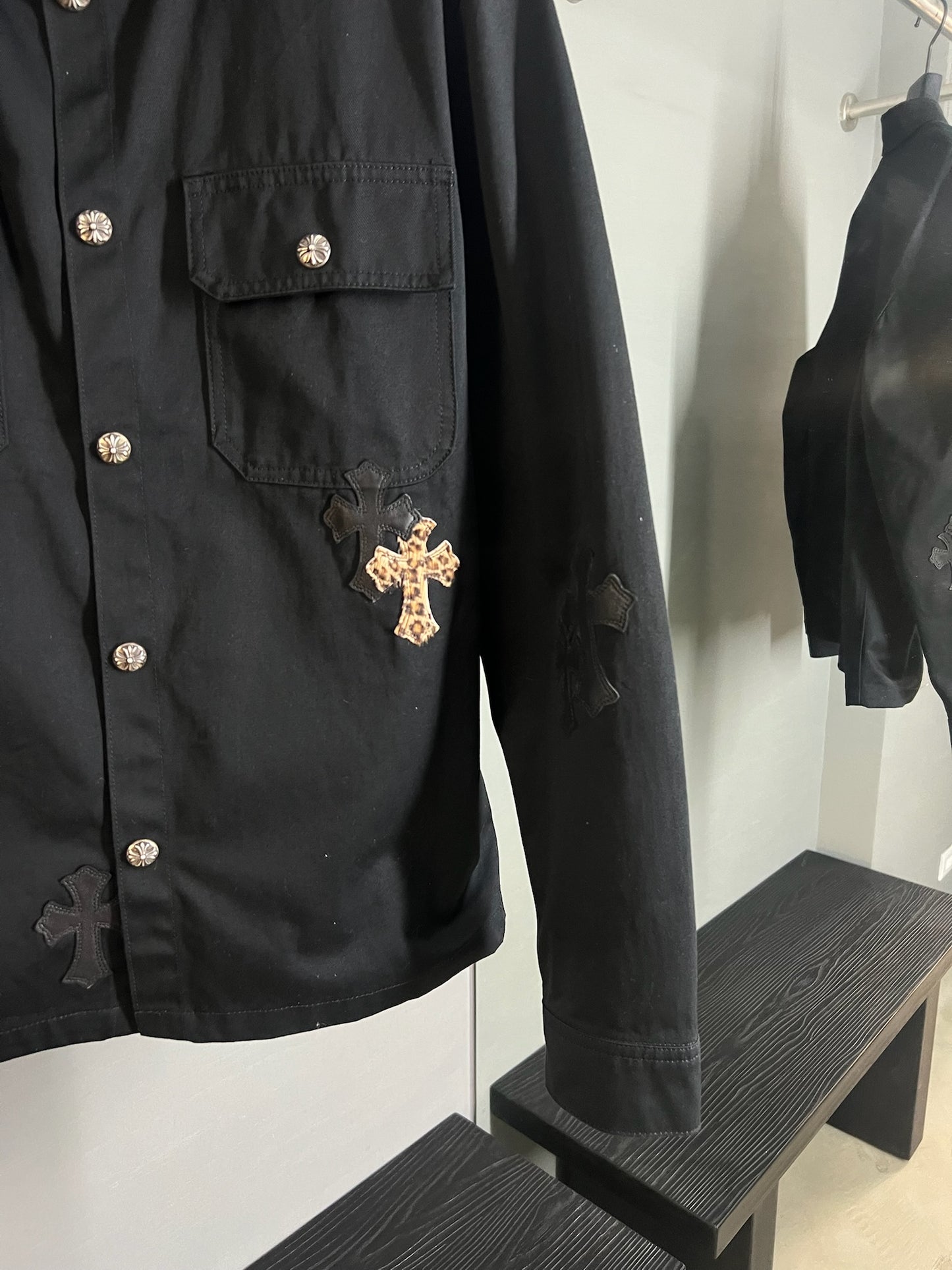 Chrome Hearts patch work dog jacket