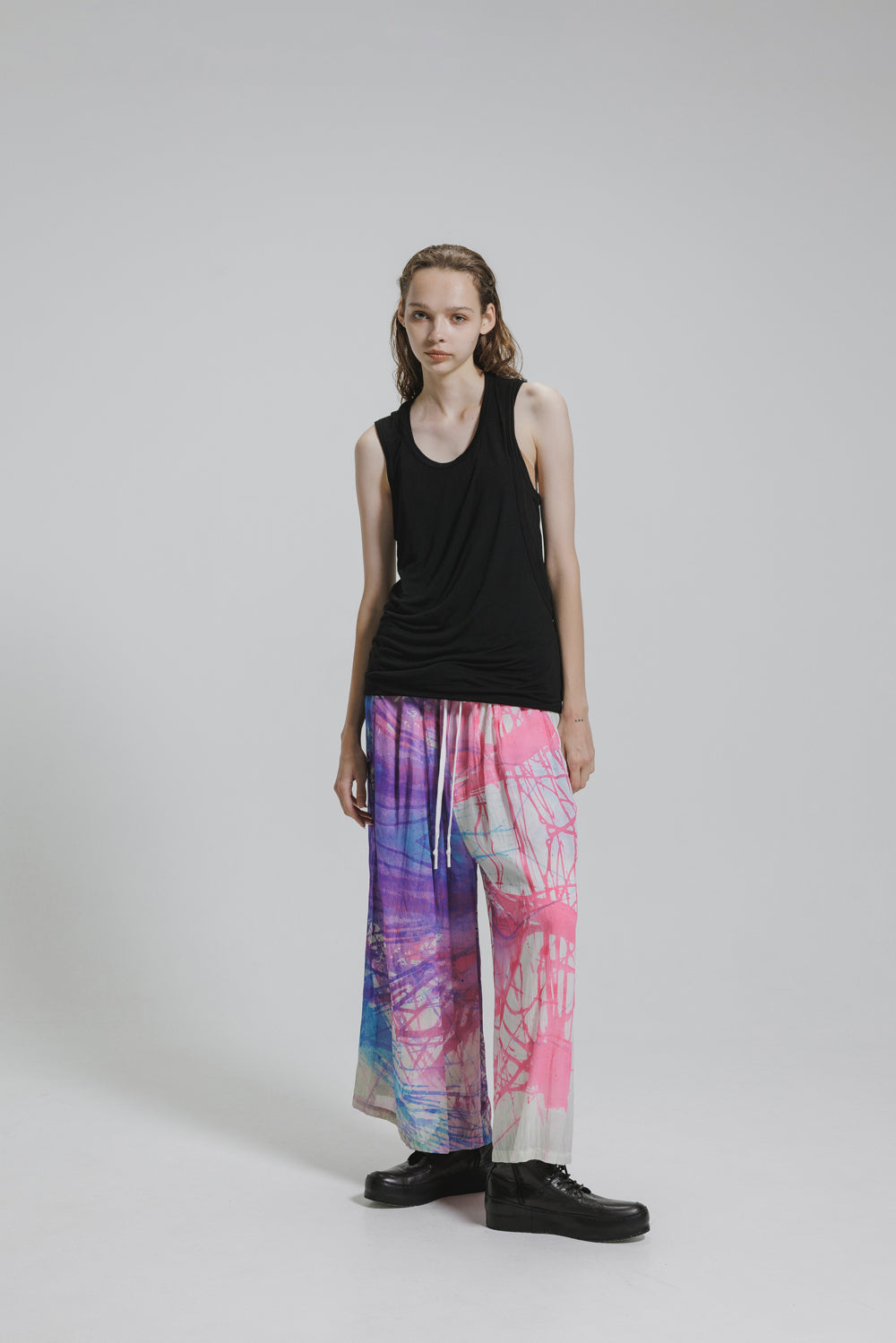 NUDE:MM 40/-Tencel Jersey Layered Tank Top