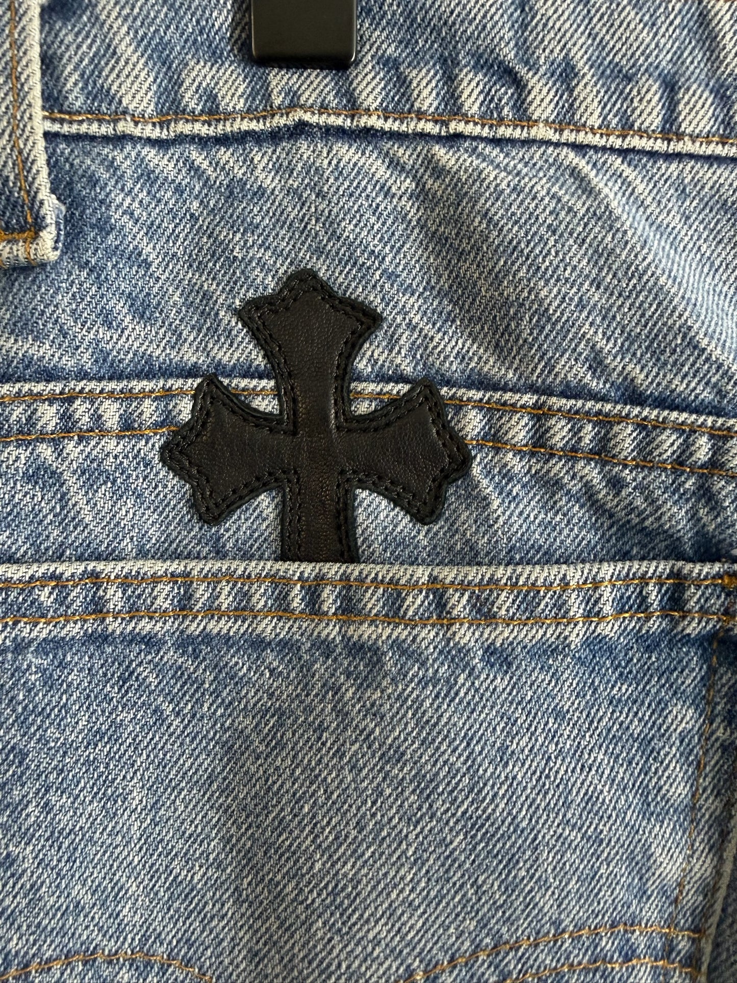 Chrome Hearts Levi’s 517 Cross Patch Jeans