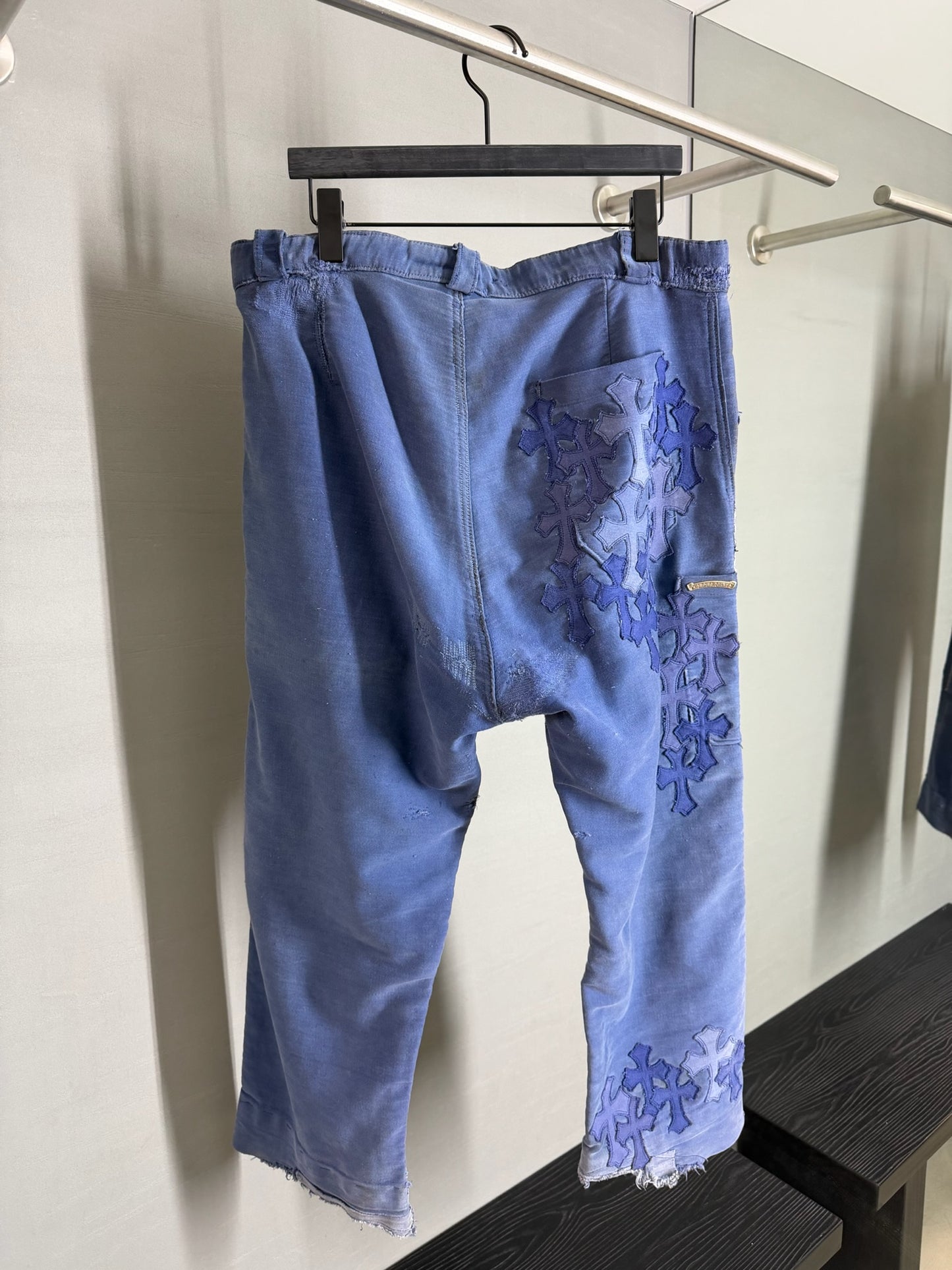 Chrome Hearts Cross Patch French Work Pants