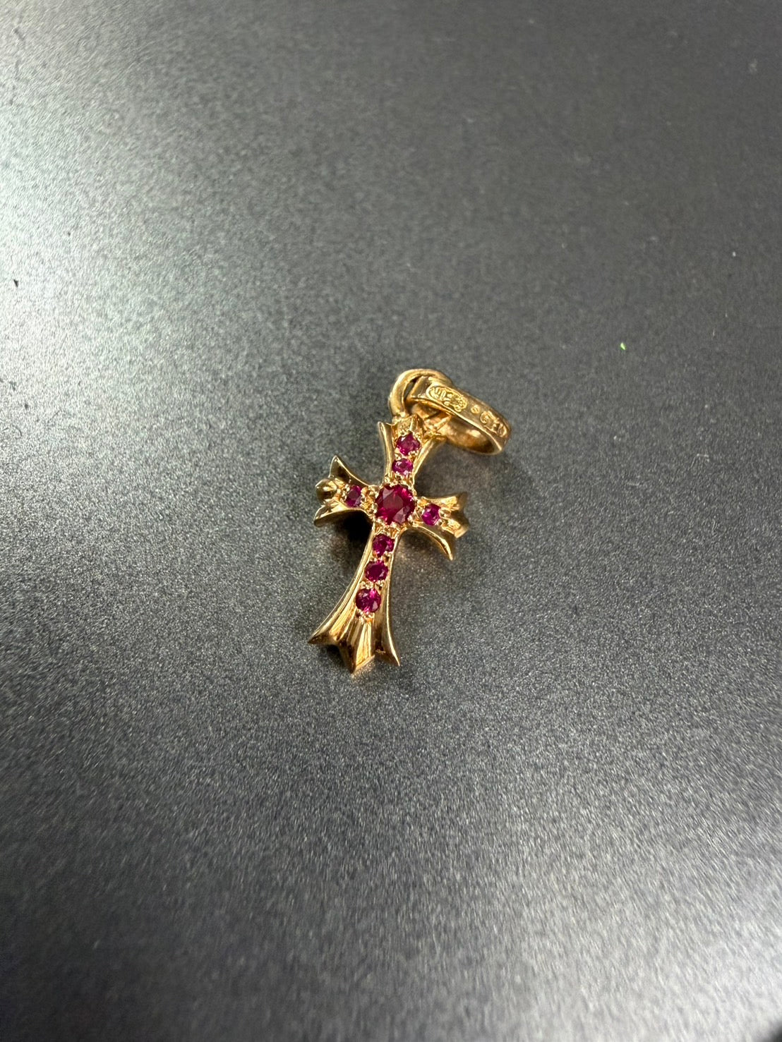 Chrome Hearts 22K Ruby Babyfat Pendant