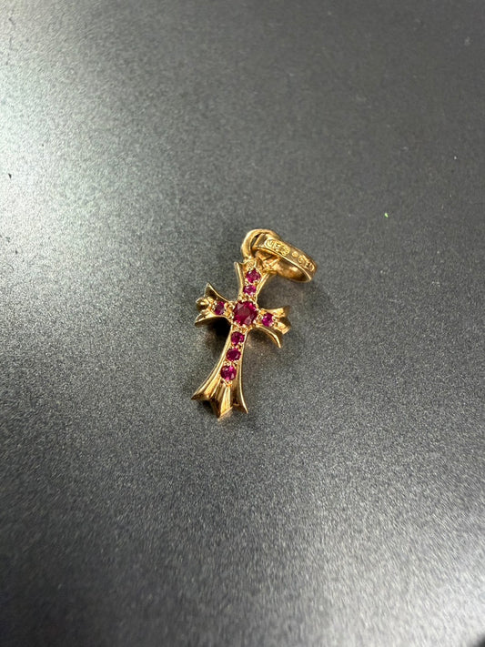 Chrome Hearts 22K Ruby Babyfat Pendant