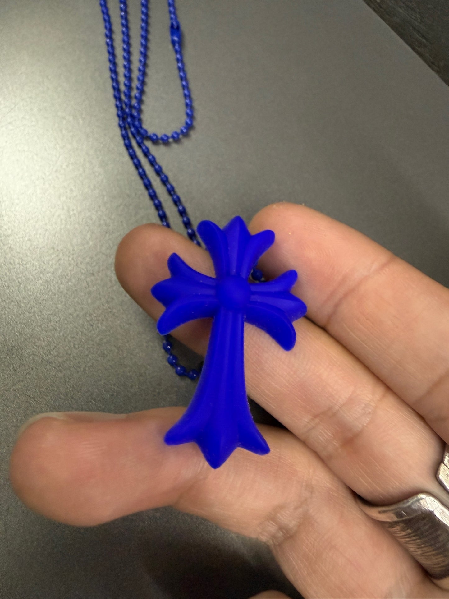 Chrome Hearts Silicon Cross Necklace