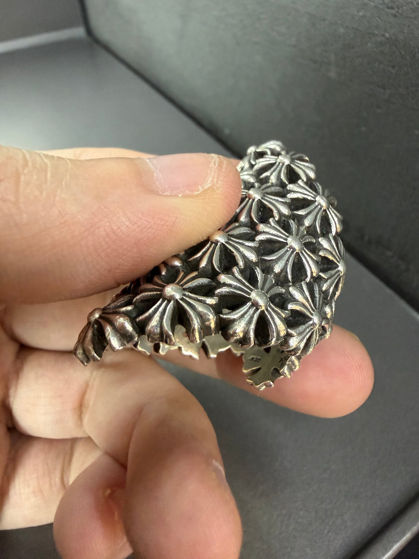 Chrome Hearts Chainmail Cross Ring