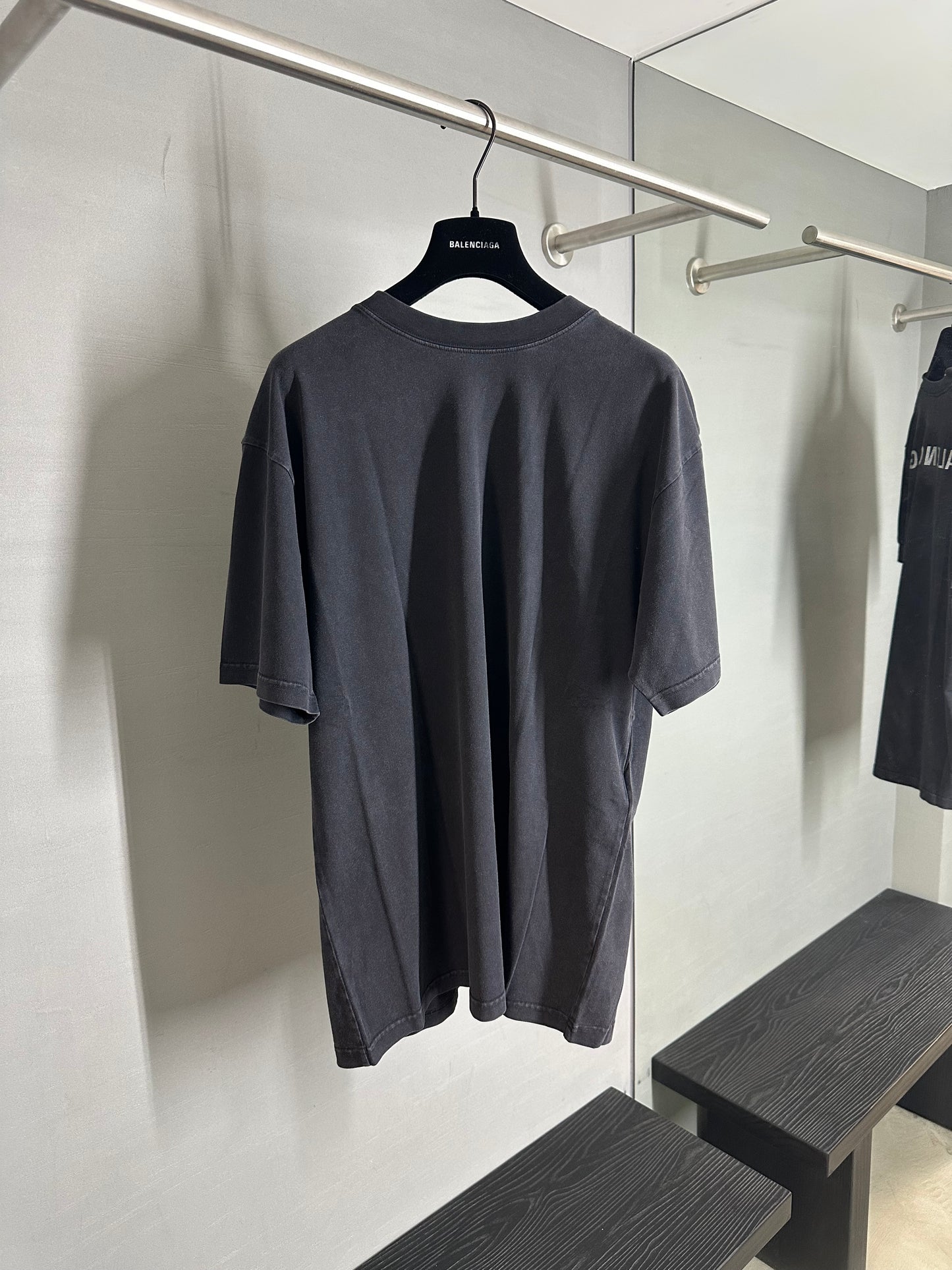 Balenciaga Rhinestone Logo Oversized T-Shirt