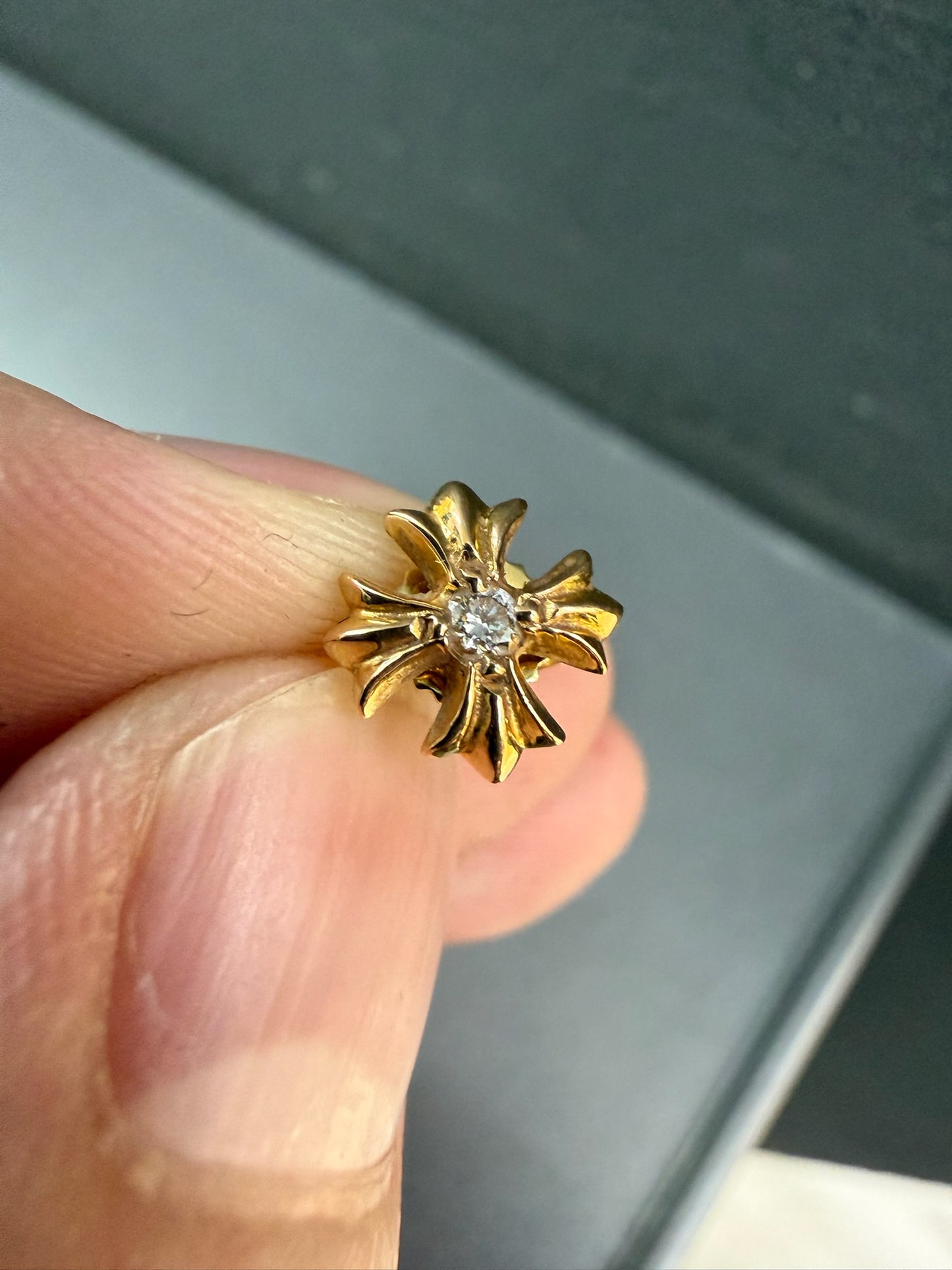 Chrome Hearts 22K CH Plus Earring