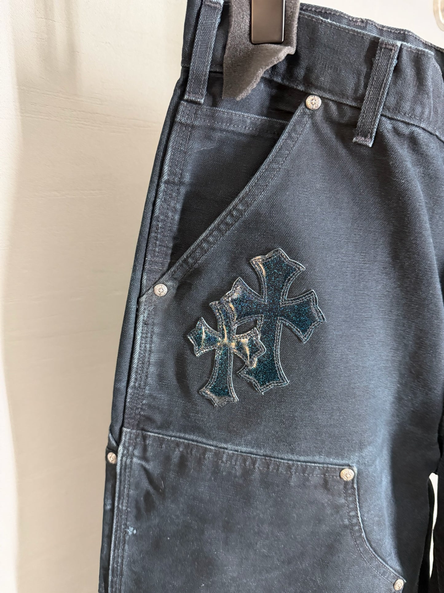 Chrome Hearts Galaxy Cross Patch Carhartt Double Knee Carpenter Pants