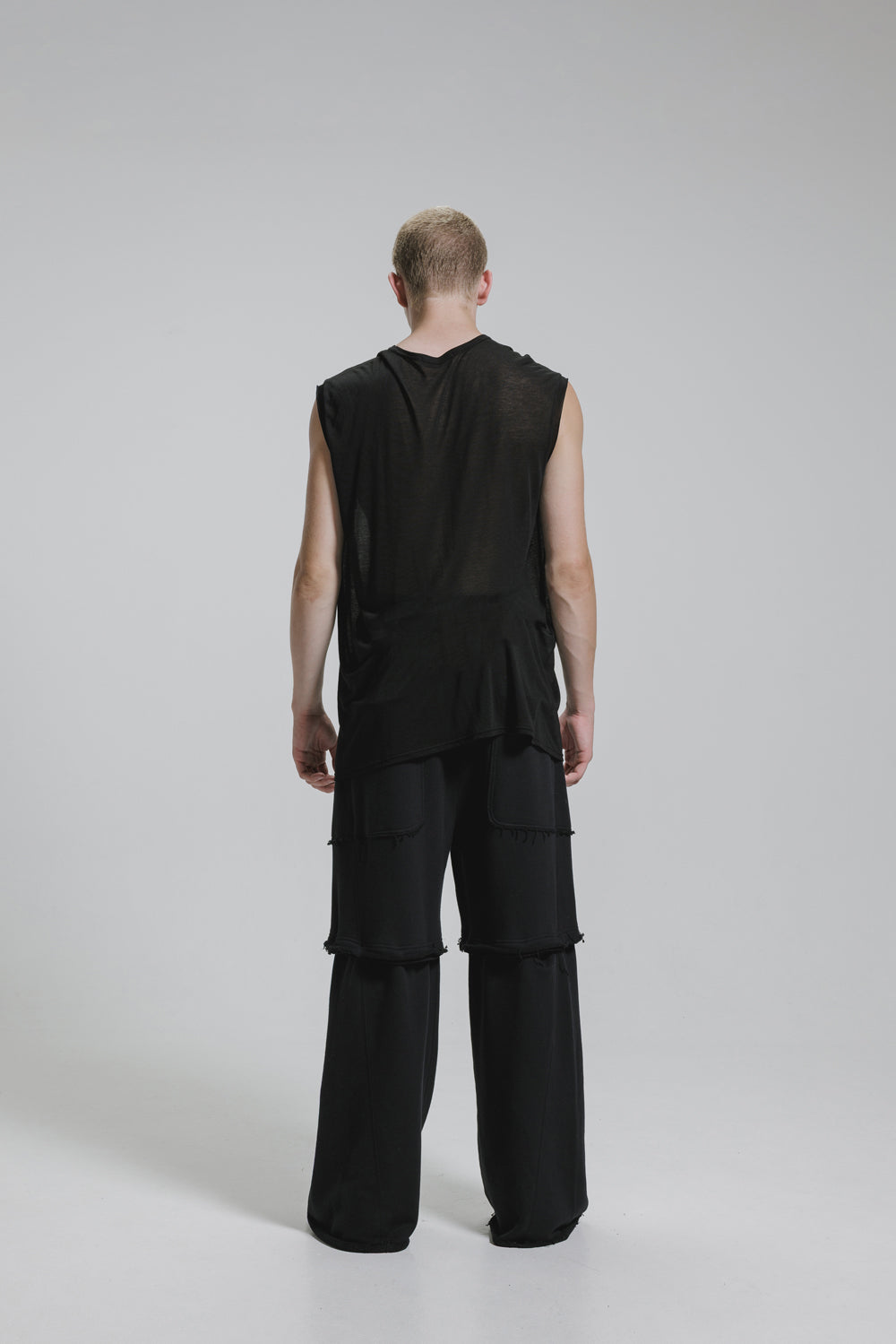 NUDE:MM 30/7 French Terry Wide Leg Sweat Pants (Detachable Hem Parts)