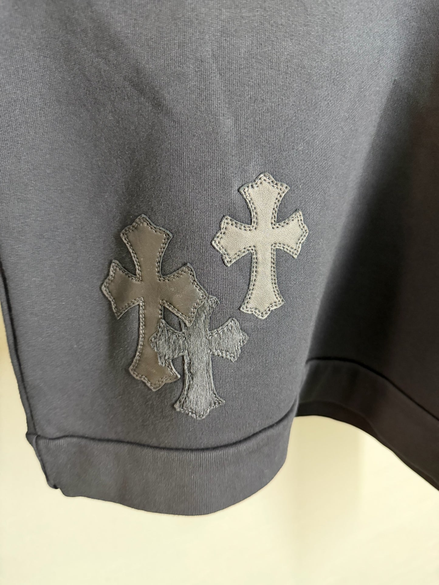 Chrome Hearts Black Cross Patches Sweatshirt