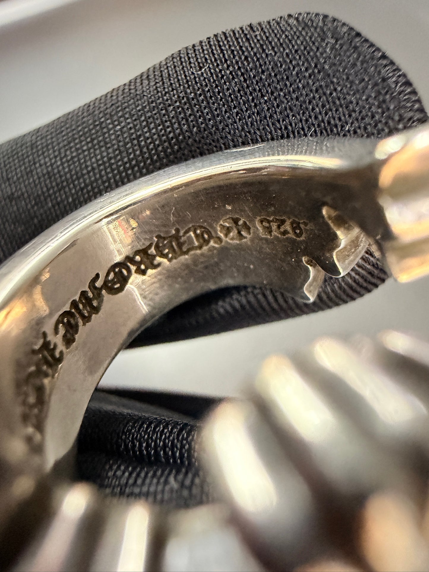 Chrome Hearts Triple Curve Cross Ring