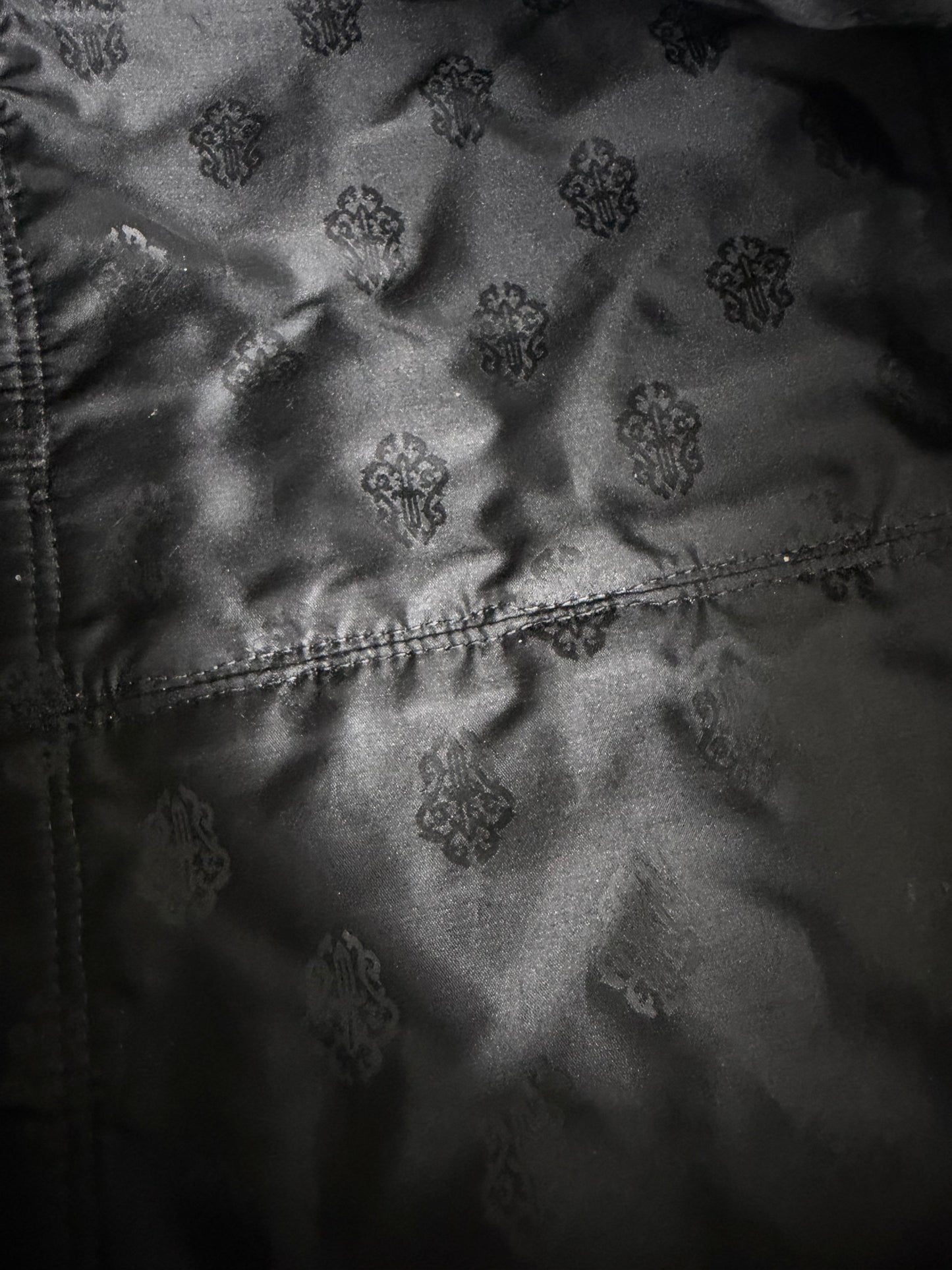 Chrome Hearts Leather Flooded Cemetery Cross Patch Duffle Bag