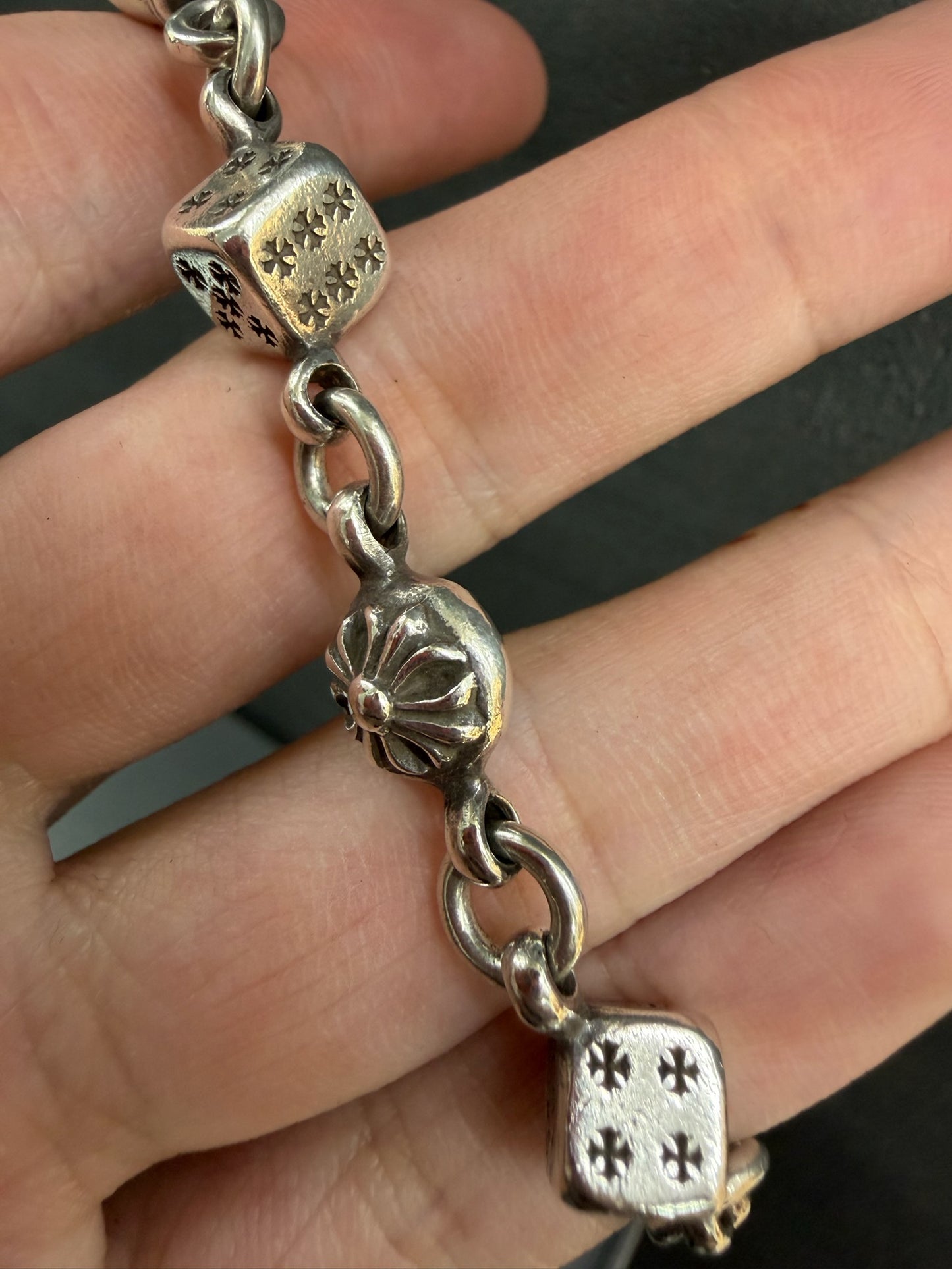 Chrome Hearts Dice Bracelet 8 Links