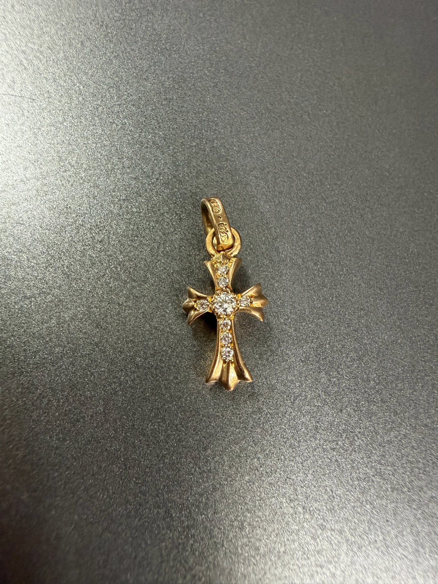 Chrome Hearts 22k BBF Babyfat Pendant with Diamonds