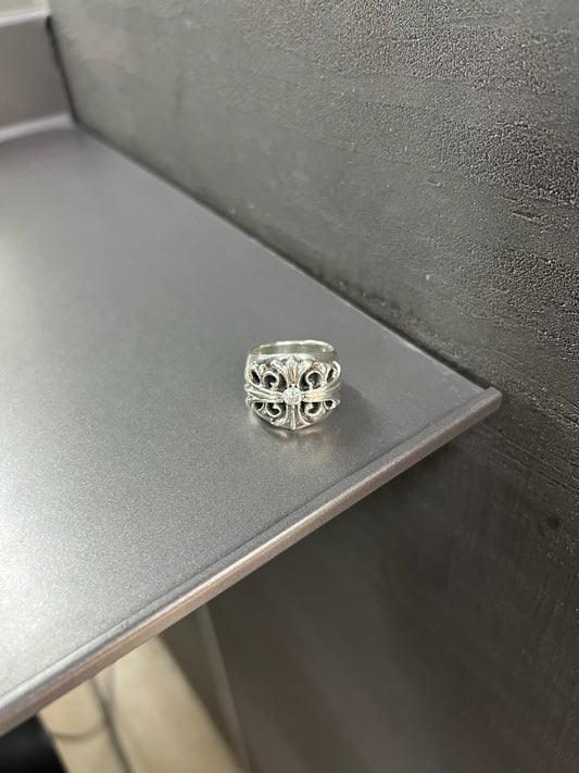 Chrome Hearts Keeper Ring with Diamonds