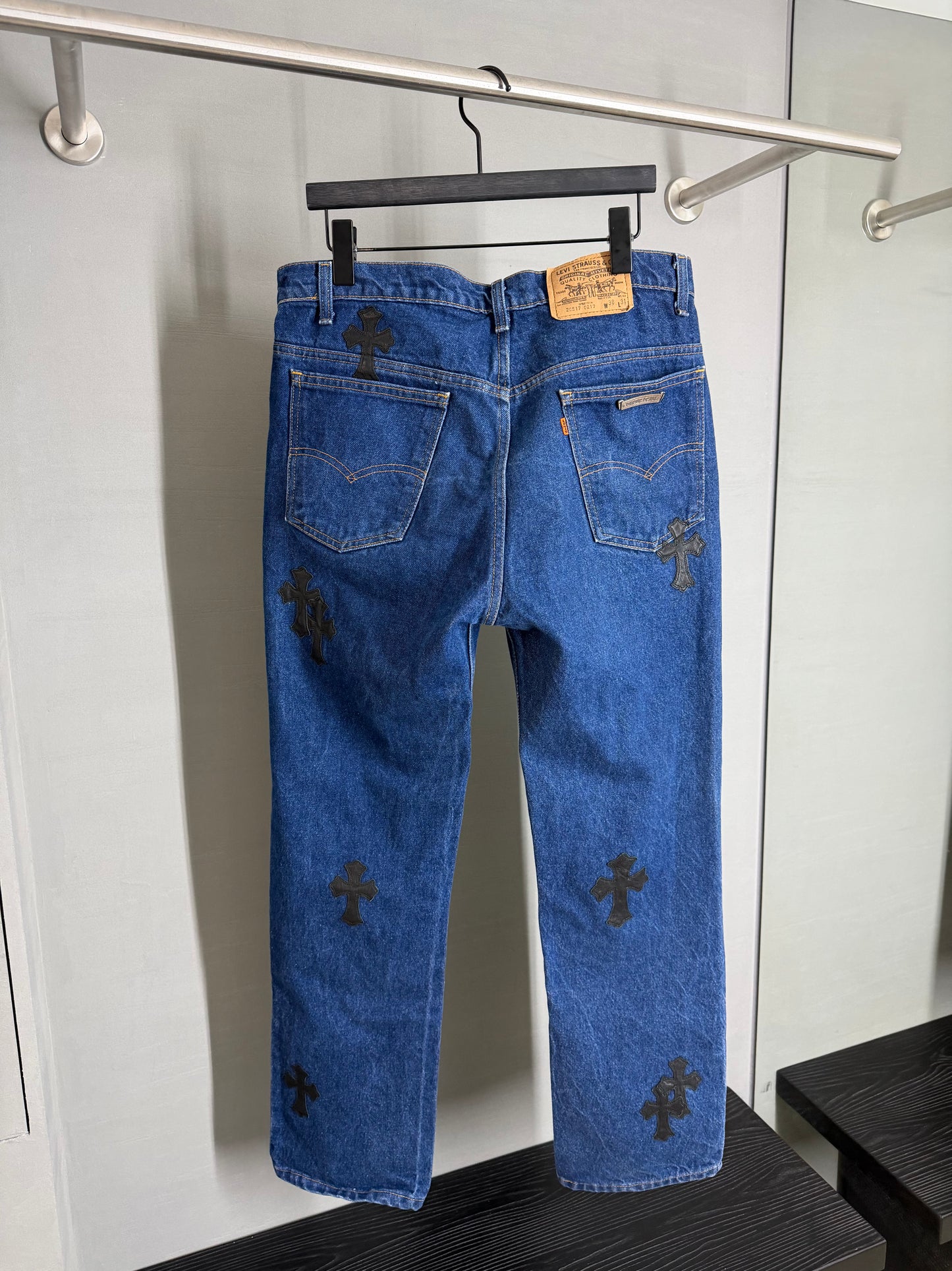Chrome Hearts Cross Patch 517 Jeans