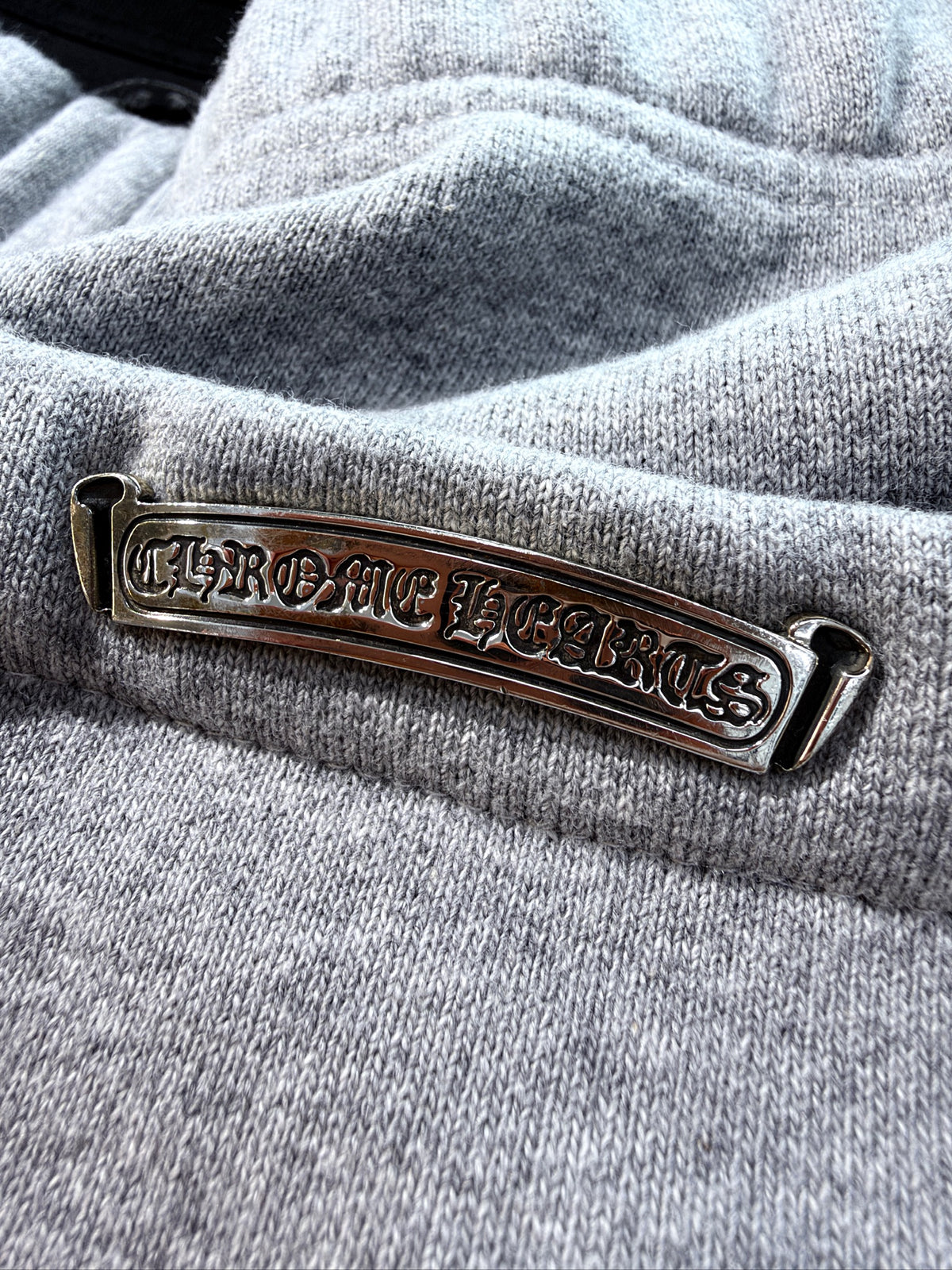 Chrome Hearts Paper Jam Leather Patch Sweat Shorts