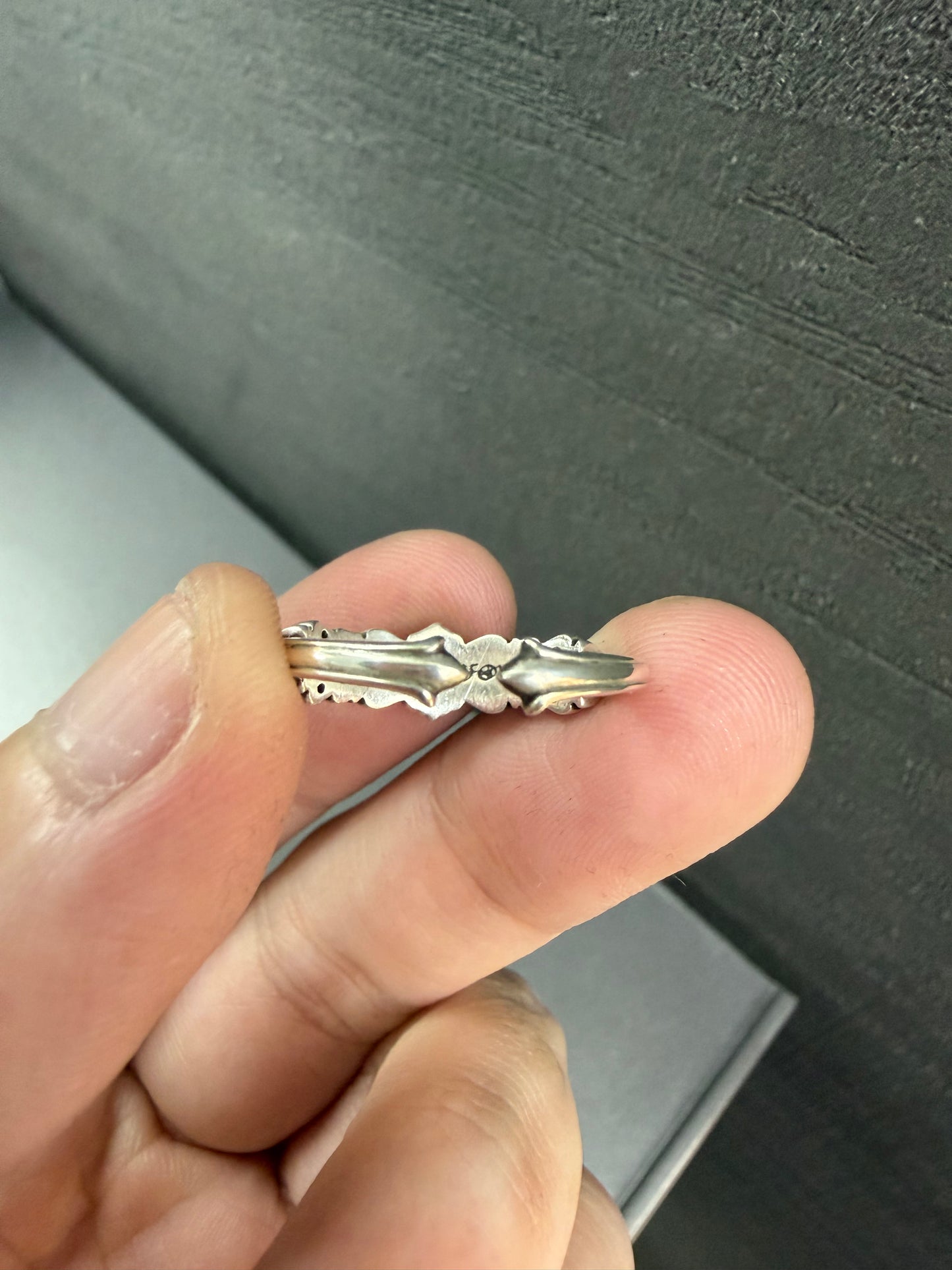Chrome Hearts Baby Classic Diamonds Paved Floral Ring