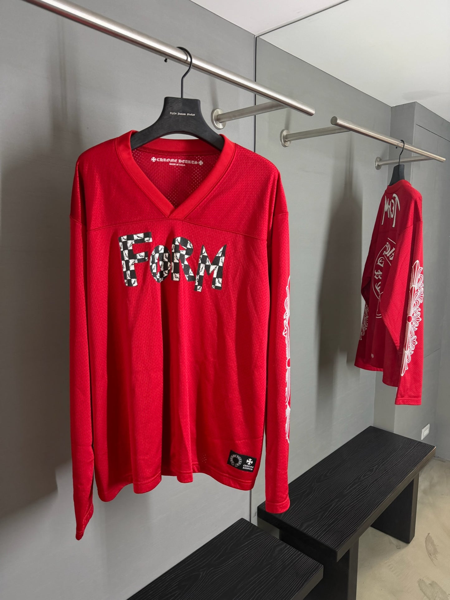 Chrome Hearts Matty Boy Floral Jersey Long Sleeve