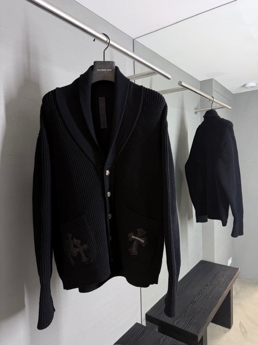 Chrome Hearts Cashmere Triple Cross Cardigan